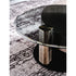 Arena Coffee Table by Cattelan Italia with a hand-brushed wood top and rotating glass extensions.