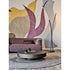 Arena Coffee Table by Cattelan Italia with a hand-brushed wood top and rotating glass extensions.