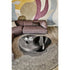 Arena Coffee Table by Cattelan Italia with a hand-brushed wood top and rotating glass extensions.
