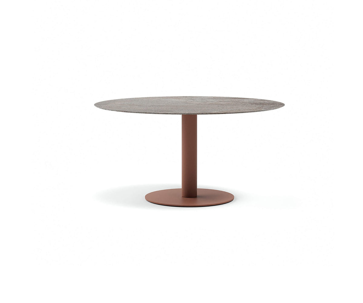 Modern Round Arena Outdoor Dining Table Casa Design Group
