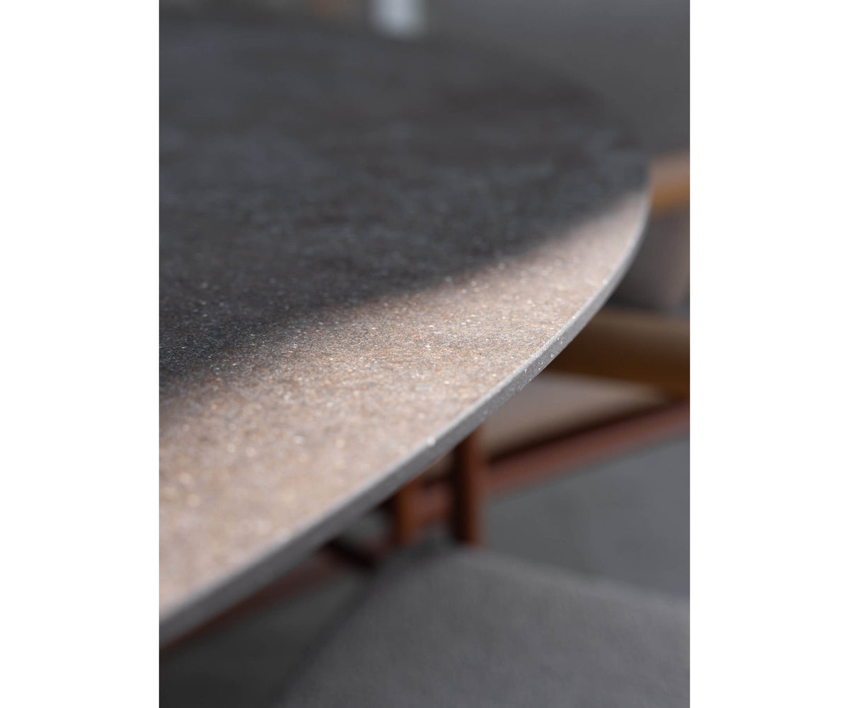 Modern Round Arena Outdoor Dining Table Casa Design Group
