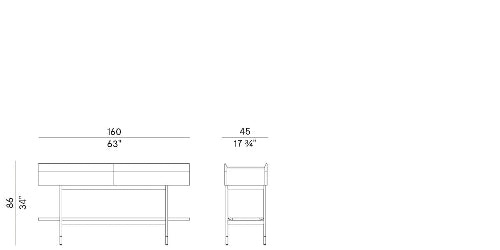 High End Arial Console by Potocco Casa Design Group