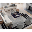 Aristo XL .24 Coffee Table by Capital with a round solid wood top and metallic base.