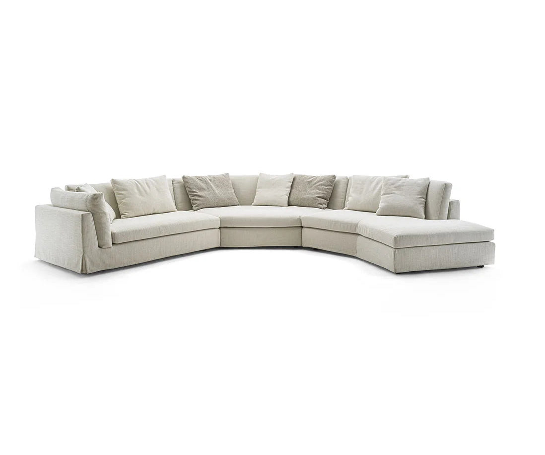 Arnè Sectional Sofa by Frigerio modular designer sectional sofa with deep seating and contemporary Italian design | Casa Design Group