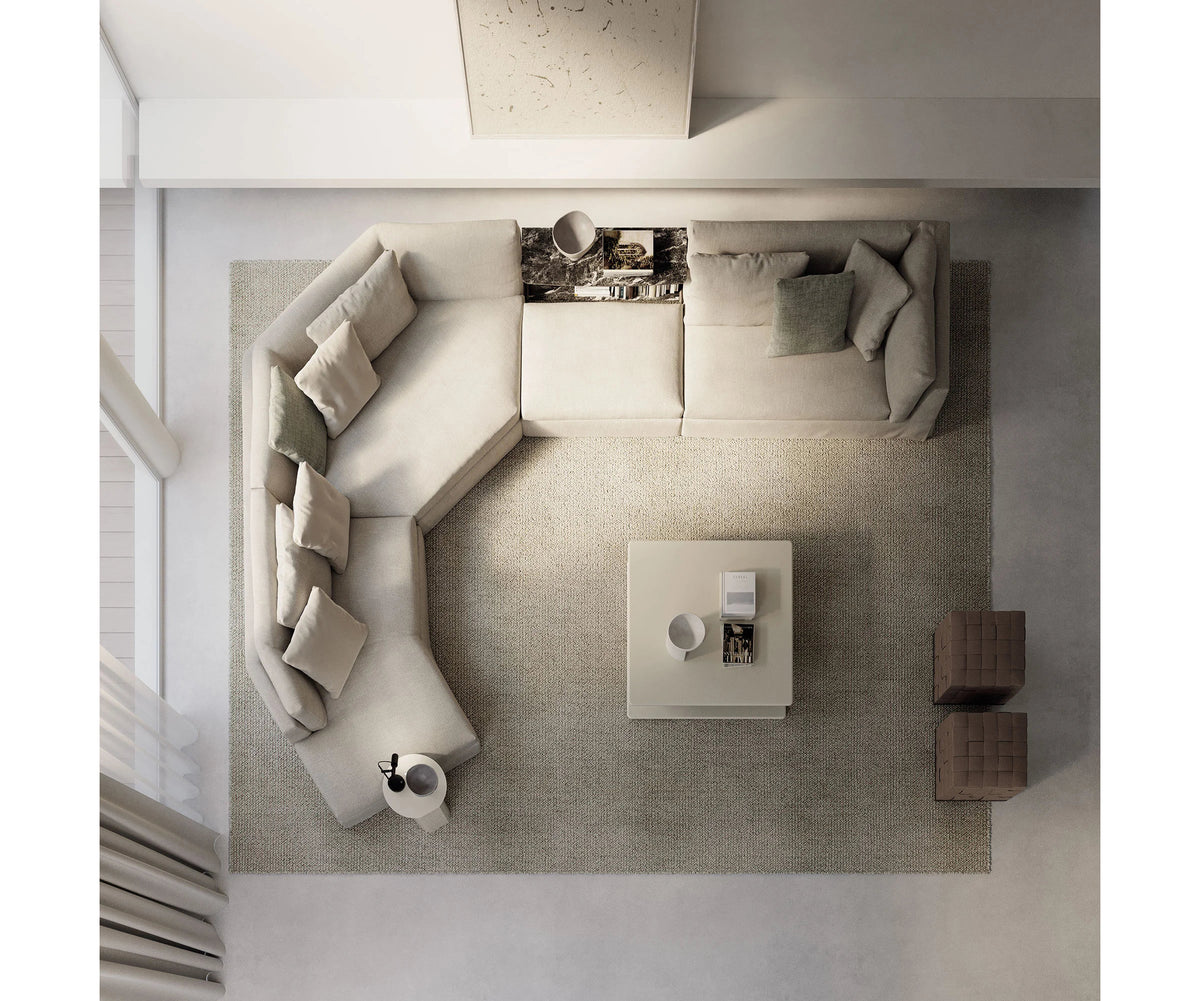 Arnè Sectional Sofa by Frigerio modular designer sectional sofa with deep seating and contemporary Italian design | Casa Design Group