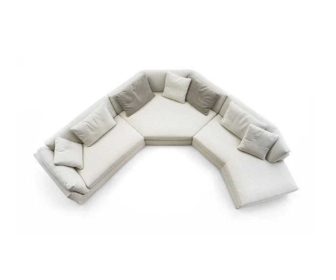 Arnè Sectional Sofa by Frigerio modular designer sectional sofa with deep seating and contemporary Italian design | Casa Design Group