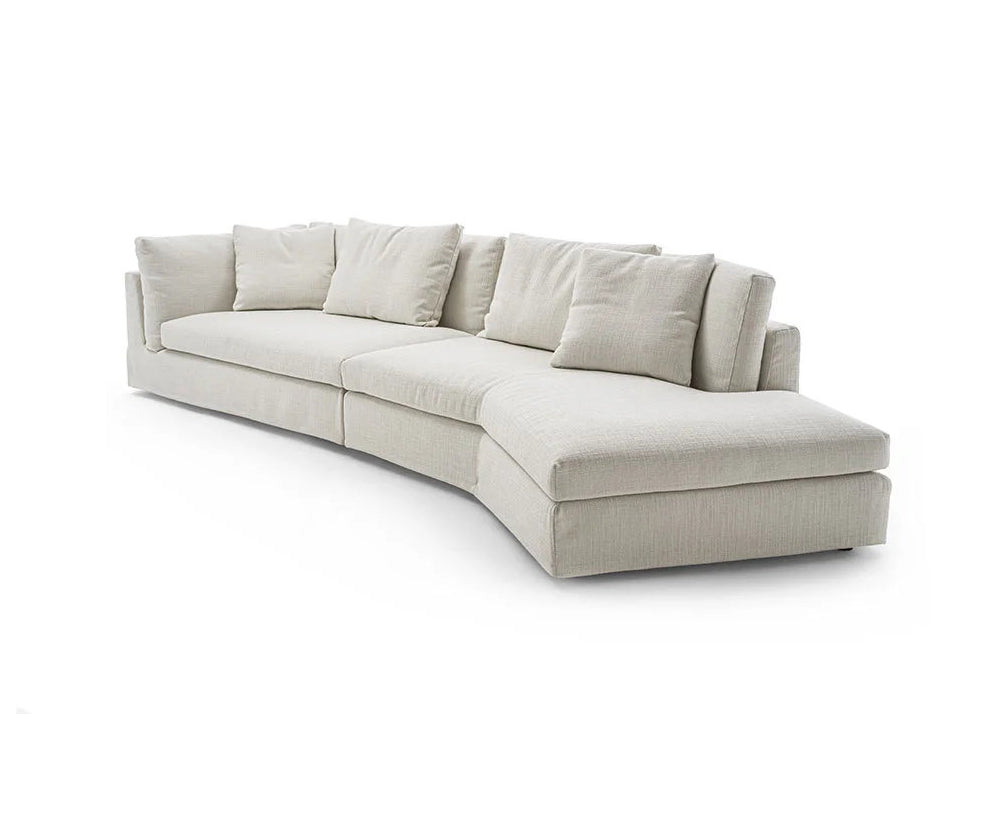 Arnè Sectional Sofa by Frigerio modular designer sectional sofa with deep seating and contemporary Italian design | Casa Design Group