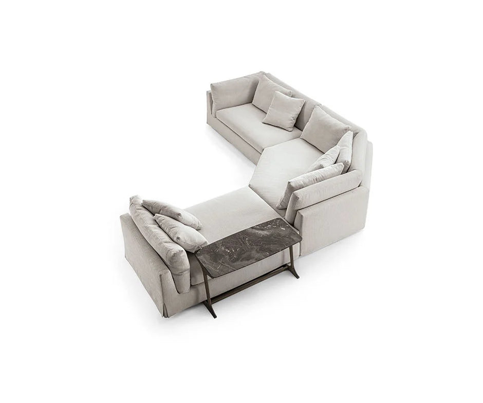 Arnè Sectional Sofa by Frigerio modular designer sectional sofa with deep seating and contemporary Italian design | Casa Design Group