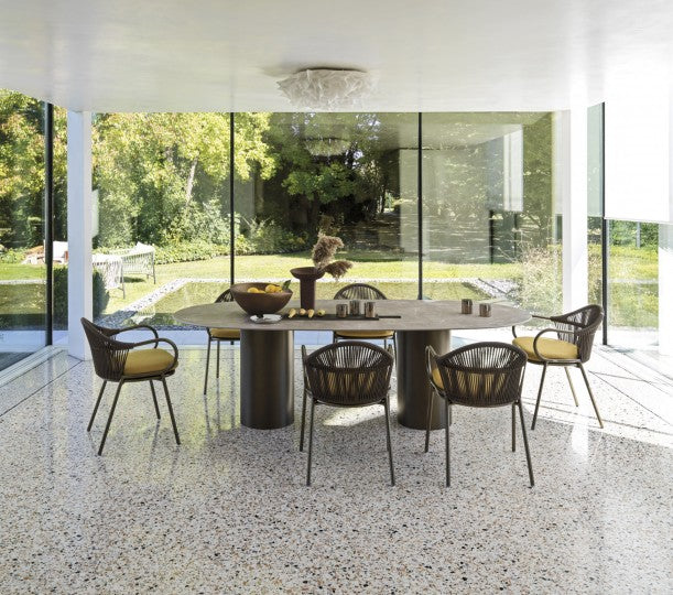 High End Art. 4476H Dining Table by Roberti Rattan Casa Design Group