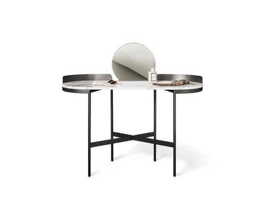 Asia elegant modern vanity with mirror by Gino Carollo for Bonaldo | Casa Design Group