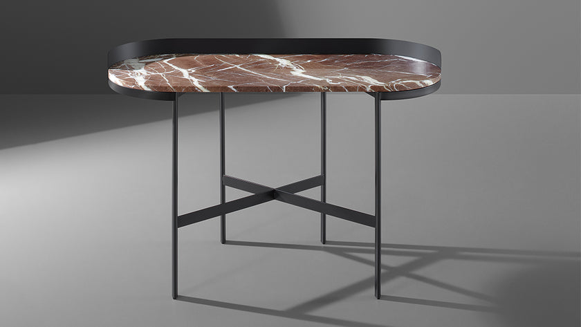 Asia elegant modern vanity with mirror by Gino Carollo for Bonaldo | Casa Design Group