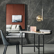 Asia elegant modern vanity with mirror by Gino Carollo for Bonaldo | Casa Design Group