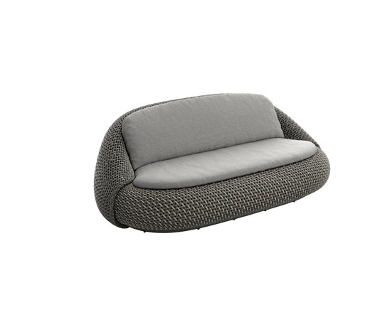 Modern Outdoor Lounge – Dedon Atolo 2-Seater Sofa in Textured Fiber Weave | Casa Design Group
