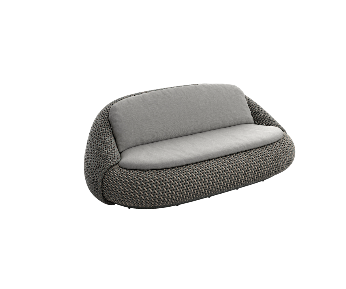 Modern Outdoor Lounge – Dedon Atolo 2-Seater Sofa in Textured Fiber Weave | Casa Design Group