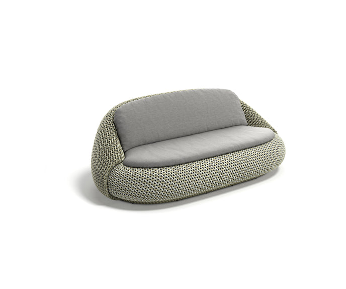 Modern Outdoor Lounge – Dedon Atolo 2-Seater Sofa in Textured Fiber Weave | Casa Design Group