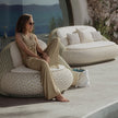 Modern Outdoor Lounge – Dedon Atolo 2-Seater Sofa in Textured Fiber Weave | Casa Design Group