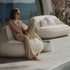 Modern Outdoor Lounge – Dedon Atolo 2-Seater Sofa in Textured Fiber Weave | Casa Design Group