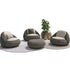 Dedon Atolo Footstool – Rounded Outdoor Pouf in Coastal-Inspired Fiber Design | Casa Design Group