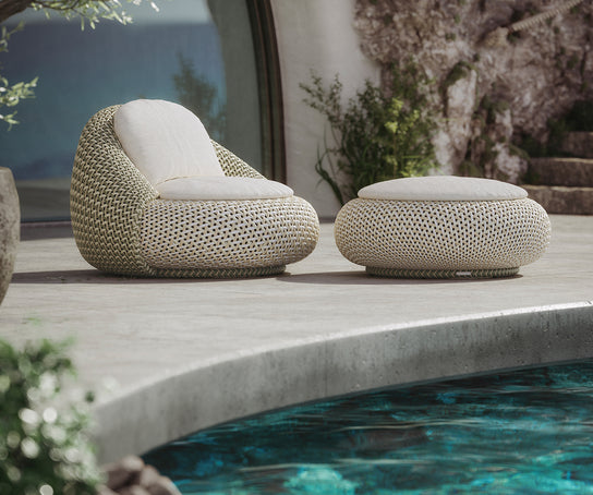Luxury Outdoor Lounge Chair Atolo by Dedon with Archipelago-Inspired Design | Casa Design Group