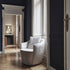 Audrey M elegant upholstered lounge chair by Capital | Casa Design Group
