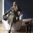 Audrey M elegant upholstered lounge chair by Capital | Casa Design Group