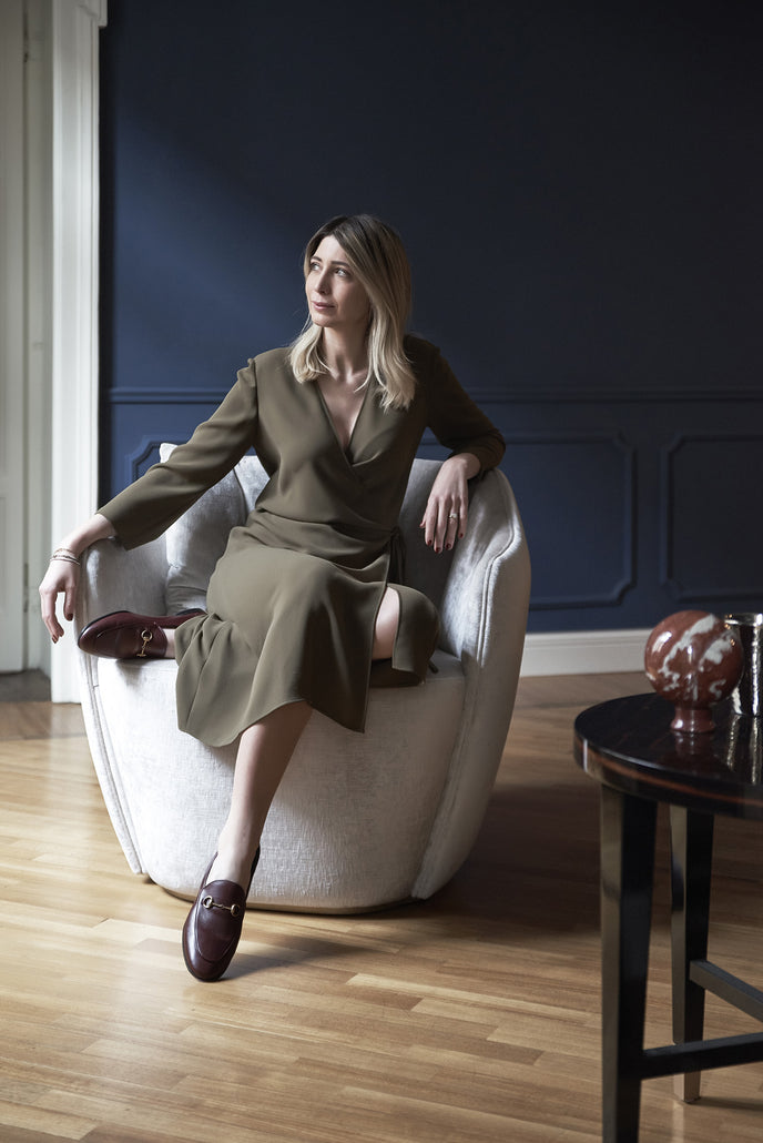 Audrey M elegant upholstered lounge chair by Capital | Casa Design Group