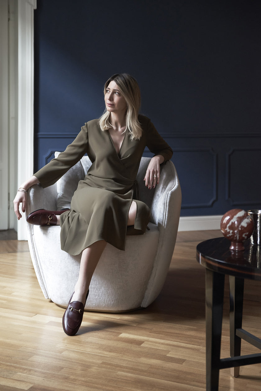 Audrey M elegant upholstered lounge chair by Capital | Casa Design Group