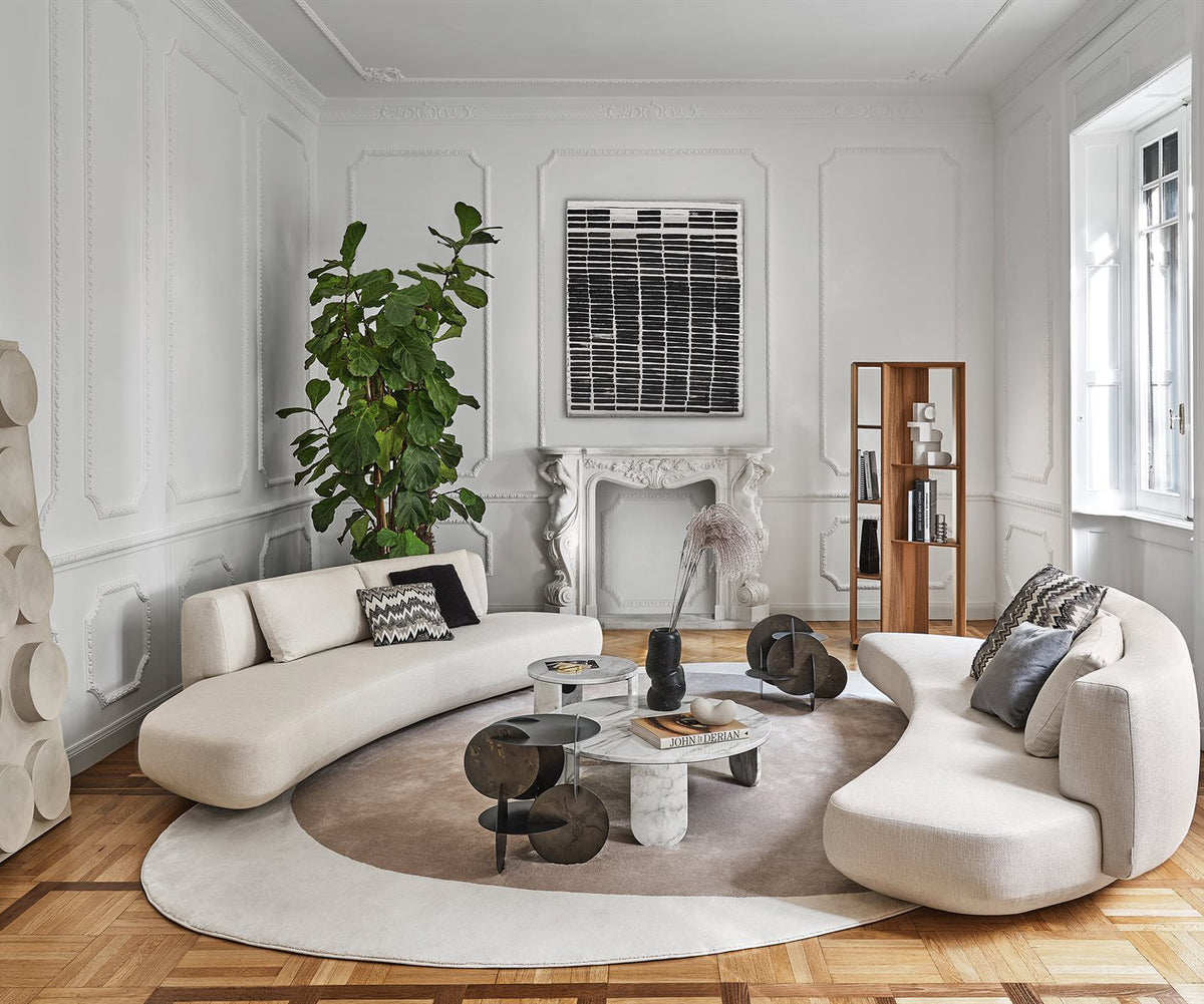 High End Audrey Curved Sofa by Gallotti&amp;Radice Casa Design Group