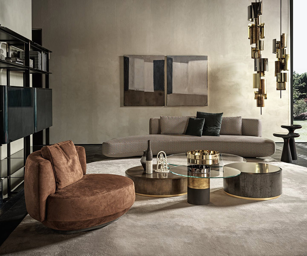 High End Audrey Curved Sofa by Gallotti&amp;Radice Casa Design Group