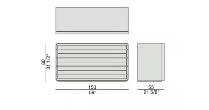 High End Aura Dresser by Porada Casa Design Group