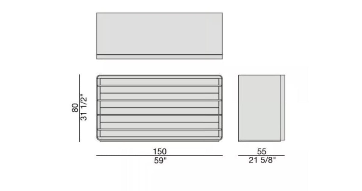 High End Aura Dresser by Porada Casa Design Group
