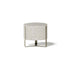 Aurea elegant pouf with metallic base by Capital Creative Lab | Casa Design Group