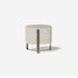 Aurea elegant pouf with metallic base by Capital Creative Lab | Casa Design Group