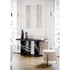 Aurea elegant pouf with metallic base by Capital Creative Lab | Casa Design Group