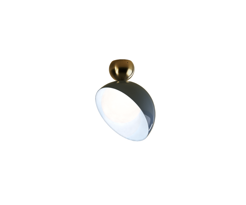 Aurora Ceiling Lamp with White Glass Diffuser by Italamp | Casa Design Group