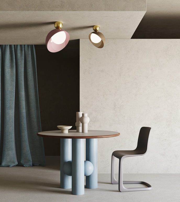Aurora Ceiling Lamp with White Glass Diffuser by Italamp | Casa Design Group