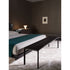 Azul Bench by Molteni&C upholstered in regenerated hide leather with a powder-coated steel frame.