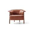 Back-Wing Lounge Chair by Cassina designed by Patricia Urquiola with a solid wood frame and upholstered seat.