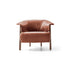 Back-Wing Lounge Chair by Cassina designed by Patricia Urquiola with a solid wood frame and upholstered seat.