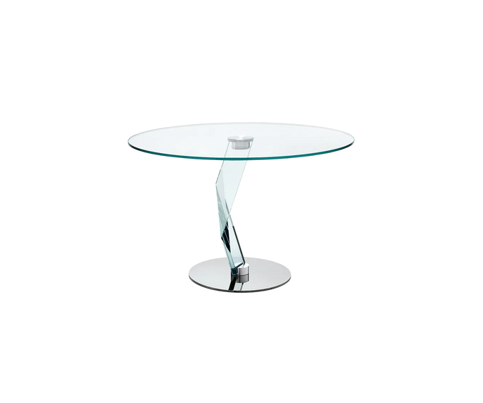 Bakkarat Extra Clear Glass Dining Table by D’Urbino e Lomazzi for Tonelli Design | Casa Design Group