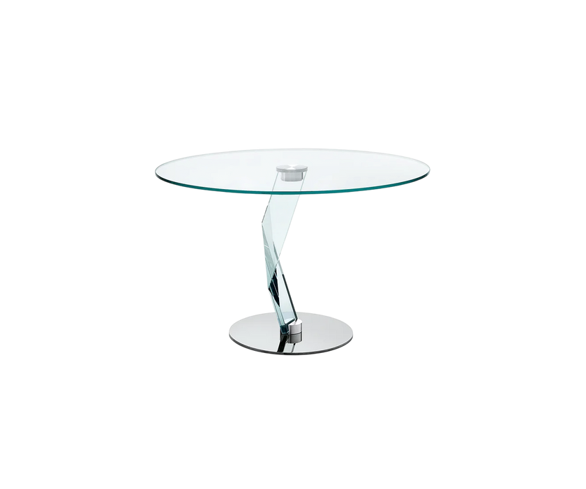 Bakkarat Extra Clear Glass Dining Table by D’Urbino e Lomazzi for Tonelli Design | Casa Design Group