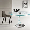 Bakkarat Extra Clear Glass Dining Table by D’Urbino e Lomazzi for Tonelli Design | Casa Design Group