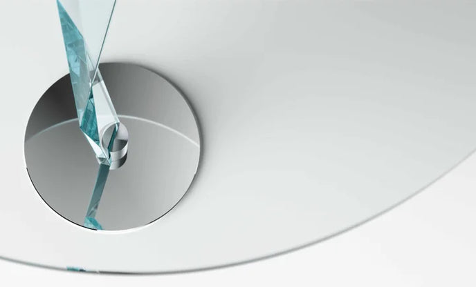 Bakkarat Extra Clear Glass Dining Table by D’Urbino e Lomazzi for Tonelli Design | Casa Design Group