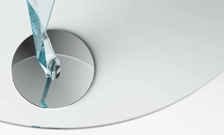 Bakkarat Extra Clear Glass Dining Table by D’Urbino e Lomazzi for Tonelli Design | Casa Design Group