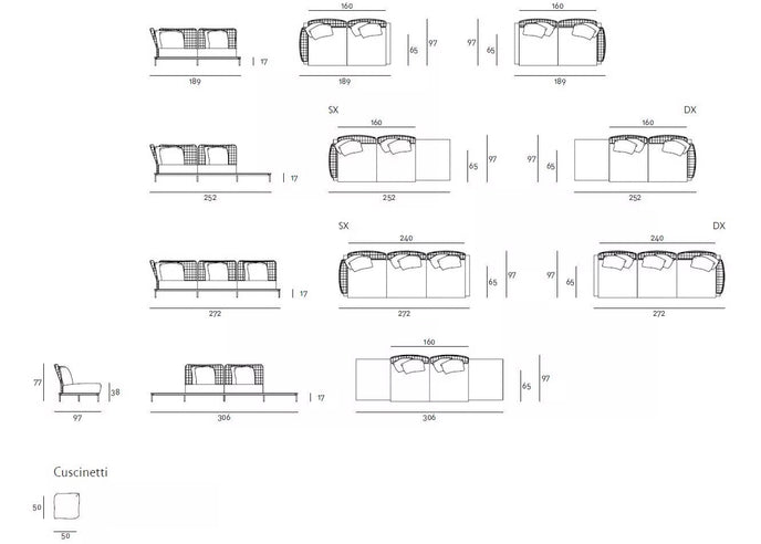 High End Balestro 24 Sofa by Living Divani Casa Design Group