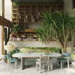 Band Dining Chair by Kettal outdoor chair in aluminum or teak with fabric upholstery Casa Design Group