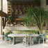 Band Dining Chair by Kettal outdoor chair in aluminum or teak with fabric upholstery Casa Design Group