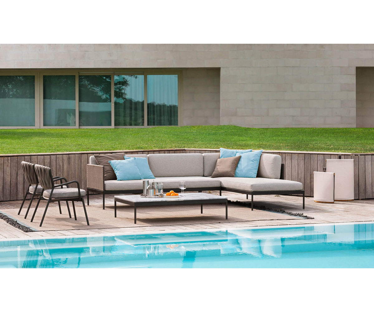 Luxury Basket 355 Outdoor Coffee Table by Roda with Stainless Steel Frame | Casa Design Group