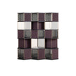 Hive Luxury Leather Bookcase with Smoked Mirrored Glass Shelves by Baxter