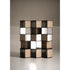 Hive Luxury Leather Bookcase with Smoked Mirrored Glass Shelves by Baxter